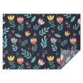 thumbnail image 1 of Pioneer Flower Floral Print Pattern Rectangle Tablecloth 60"x84", Waterproof Polyester Table Cloth, Wipeable Spillproof for Dining Camping Indoor Outdoor, 1 of 5