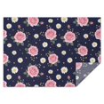thumbnail image 1 of Pioneer Flower Floral Print Pattern Rectangle Tablecloth 60"x84", Waterproof Polyester Table Cloth, Wipeable Spillproof for Dining Camping Indoor Outdoor, 1 of 5