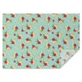 thumbnail image 1 of Pioneer Flower Floral Print Pattern Rectangle Tablecloth 60"x84", Waterproof Polyester Table Cloth, Wipeable Spillproof for Dining Camping Indoor Outdoor, 1 of 5