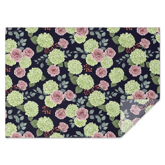Pioneer Flower Floral Print Pattern Rectangle Tablecloth 60"x84", Waterproof Polyester Table Cloth, Wipeable Spillproof for Dining Camping Indoor Outdoor