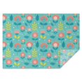 thumbnail image 1 of Pioneer Flower Floral Print Pattern Rectangle Tablecloth 60"x84", Waterproof Polyester Table Cloth, Wipeable Spillproof for Dining Camping Indoor Outdoor, 1 of 5
