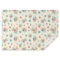 thumbnail image 1 of Pioneer Flower Floral Print Pattern Rectangle Tablecloth 60"x84", Waterproof Polyester Table Cloth, Wipeable Spillproof for Dining Camping Indoor Outdoor, 1 of 5