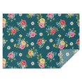thumbnail image 1 of Pioneer Flower Floral Print Pattern Rectangle Tablecloth 60"x84", Waterproof Polyester Table Cloth, Wipeable Spillproof for Dining Camping Indoor Outdoor, 1 of 5