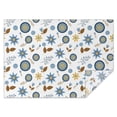 thumbnail image 1 of Pioneer Flower Floral Print Pattern Rectangle Tablecloth 60"x84", Waterproof Polyester Table Cloth, Wipeable Spillproof for Dining Camping Indoor Outdoor, 1 of 5