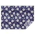 thumbnail image 1 of Pioneer Flower Floral Print Pattern Rectangle Tablecloth 60"x84", Waterproof Polyester Table Cloth, Wipeable Spillproof for Dining Camping Indoor Outdoor, 1 of 5