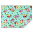 thumbnail image 1 of Pioneer Flower Floral Print Pattern Rectangle Tablecloth 60"x84", Waterproof Polyester Table Cloth, Wipeable Spillproof for Dining Camping Indoor Outdoor, 1 of 5