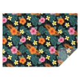 thumbnail image 1 of Pioneer Flower Floral Print Pattern Rectangle Tablecloth 60"x84", Waterproof Polyester Table Cloth, Wipeable Spillproof for Dining Camping Indoor Outdoor, 1 of 5