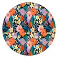 thumbnail image 1 of Pioneer Flower Floral Print Pattern Round Fitted Tablecloth with Elastic Edge,Dining Table Cover Waterproof,Outdoor Round Tablecloth for Camping,Dining,Indoor and Outdoor, 1 of 7
