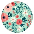 thumbnail image 1 of Pioneer Flower Floral Print Pattern Round Fitted Tablecloth with Elastic Edge,Dining Table Cover Waterproof,Outdoor Round Tablecloth for Camping,Dining,Indoor and Outdoor, 1 of 7
