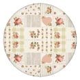 thumbnail image 1 of Pioneer Flower Floral Print Pattern Round Fitted Tablecloth with Elastic Edge,Dining Table Cover Waterproof,Outdoor Round Tablecloth for Camping,Dining,Indoor and Outdoor, 1 of 7