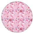 thumbnail image 1 of Pioneer Flower Floral Print Pattern Round Fitted Tablecloth with Elastic Edge,Dining Table Cover Waterproof,Outdoor Round Tablecloth for Camping,Dining,Indoor and Outdoor, 1 of 7