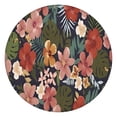 thumbnail image 1 of Pioneer Flower Floral Print Pattern Round Fitted Tablecloth with Elastic Edge,Dining Table Cover Waterproof,Outdoor Round Tablecloth for Camping,Dining,Indoor and Outdoor, 1 of 7
