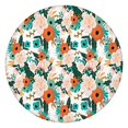 thumbnail image 1 of Pioneer Flower Floral Print Pattern Round Fitted Tablecloth with Elastic Edge,Dining Table Cover Waterproof,Outdoor Round Tablecloth for Camping,Dining,Indoor and Outdoor, 1 of 7