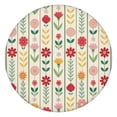 thumbnail image 1 of Pioneer Flower Floral Print Pattern Round Fitted Tablecloth with Elastic Edge,Dining Table Cover Waterproof,Outdoor Round Tablecloth for Camping,Dining,Indoor and Outdoor, 1 of 7