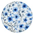 thumbnail image 1 of Pioneer Flower Floral Print Pattern Round Fitted Tablecloth with Elastic Edge,Dining Table Cover Waterproof,Outdoor Round Tablecloth for Camping,Dining,Indoor and Outdoor, 1 of 7