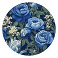 thumbnail image 1 of Pioneer Flower Floral Print Pattern Round Fitted Tablecloth with Elastic Edge,Dining Table Cover Waterproof,Outdoor Round Tablecloth for Camping,Dining,Indoor and Outdoor, 1 of 7