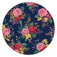 thumbnail image 1 of Pioneer Flower Floral Print Pattern Round Fitted Tablecloth with Elastic Edge,Dining Table Cover Waterproof,Outdoor Round Tablecloth for Camping,Dining,Indoor and Outdoor, 1 of 7