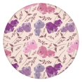 thumbnail image 1 of Pioneer Flower Floral Print Pattern Round Fitted Tablecloth with Elastic Edge,Dining Table Cover Waterproof,Outdoor Round Tablecloth for Camping,Dining,Indoor and Outdoor, 1 of 7