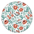 thumbnail image 1 of Pioneer Flower Floral Print Pattern Round Fitted Tablecloth with Elastic Edge,Dining Table Cover Waterproof,Outdoor Round Tablecloth for Camping,Dining,Indoor and Outdoor, 1 of 7