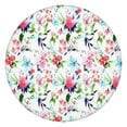 thumbnail image 1 of Pioneer Flower Floral Print Pattern Round Fitted Tablecloth with Elastic Edge,Dining Table Cover Waterproof,Outdoor Round Tablecloth for Camping,Dining,Indoor and Outdoor, 1 of 7