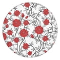 thumbnail image 1 of Pioneer Flower Floral Print Pattern Round Fitted Tablecloth with Elastic Edge,Dining Table Cover Waterproof,Outdoor Round Tablecloth for Camping,Dining,Indoor and Outdoor, 1 of 7