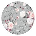 thumbnail image 1 of Pioneer Flower Floral Print Pattern Round Fitted Tablecloth with Elastic Edge,Dining Table Cover Waterproof,Outdoor Round Tablecloth for Camping,Dining,Indoor and Outdoor, 1 of 7
