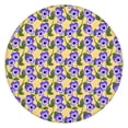 thumbnail image 1 of Pioneer Flower Floral Print Pattern Round Fitted Tablecloth with Elastic Edge,Dining Table Cover Waterproof,Outdoor Round Tablecloth for Camping,Dining,Indoor and Outdoor, 1 of 7