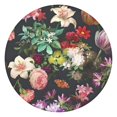 thumbnail image 1 of Pioneer Flower Floral Print Pattern Round Fitted Tablecloth with Elastic Edge,Dining Table Cover Waterproof,Outdoor Round Tablecloth for Camping,Dining,Indoor and Outdoor, 1 of 7