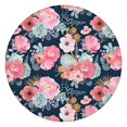 thumbnail image 1 of Pioneer Flower Floral Print Pattern Round Fitted Tablecloth with Elastic Edge,Dining Table Cover Waterproof,Outdoor Round Tablecloth for Camping,Dining,Indoor and Outdoor, 1 of 7