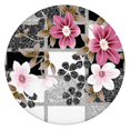 thumbnail image 1 of Pioneer Flower Floral Print Pattern Round Fitted Tablecloth with Elastic Edge,Dining Table Cover Waterproof,Outdoor Round Tablecloth for Camping,Dining,Indoor and Outdoor, 1 of 7
