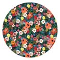 thumbnail image 1 of Pioneer Flower Floral Print Pattern Round Fitted Tablecloth with Elastic Edge,Dining Table Cover Waterproof,Outdoor Round Tablecloth for Camping,Dining,Indoor and Outdoor, 1 of 7