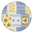 thumbnail image 1 of Pioneer Flower Floral Print Pattern Round Fitted Tablecloth with Elastic Edge,Dining Table Cover Waterproof,Outdoor Round Tablecloth for Camping,Dining,Indoor and Outdoor, 1 of 7