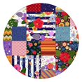 thumbnail image 1 of Pioneer Flower Floral Print Pattern Round Fitted Tablecloth with Elastic Edge,Dining Table Cover Waterproof,Outdoor Round Tablecloth for Camping,Dining,Indoor and Outdoor, 1 of 7