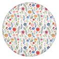 thumbnail image 1 of Pioneer Flower Floral Print Pattern Round Fitted Tablecloth with Elastic Edge,Dining Table Cover Waterproof,Outdoor Round Tablecloth for Camping,Dining,Indoor and Outdoor, 1 of 7