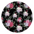 thumbnail image 1 of Pioneer Flower Floral Print Pattern Round Fitted Tablecloth with Elastic Edge,Dining Table Cover Waterproof,Outdoor Round Tablecloth for Camping,Dining,Indoor and Outdoor, 1 of 7