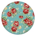 thumbnail image 1 of Pioneer Flower Floral Print Pattern Round Fitted Tablecloth with Elastic Edge,Dining Table Cover Waterproof,Outdoor Round Tablecloth for Camping,Dining,Indoor and Outdoor, 1 of 7