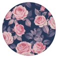 thumbnail image 1 of Pioneer Flower Floral Print Pattern Round Fitted Tablecloth with Elastic Edge,Dining Table Cover Waterproof,Outdoor Round Tablecloth for Camping,Dining,Indoor and Outdoor, 1 of 7