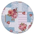 thumbnail image 1 of Pioneer Flower Floral Print Pattern Round Fitted Tablecloth with Elastic Edge,Dining Table Cover Waterproof,Outdoor Round Tablecloth for Camping,Dining,Indoor and Outdoor, 1 of 7