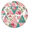 thumbnail image 1 of Pioneer Flower Floral Print Pattern Round Fitted Tablecloth with Elastic Edge,Dining Table Cover Waterproof,Outdoor Round Tablecloth for Camping,Dining,Indoor and Outdoor, 1 of 7