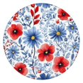 thumbnail image 1 of Pioneer Flower Floral Print Pattern Round Fitted Tablecloth with Elastic Edge,Dining Table Cover Waterproof,Outdoor Round Tablecloth for Camping,Dining,Indoor and Outdoor, 1 of 7