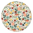 thumbnail image 1 of Pioneer Flower Floral Print Pattern Round Fitted Tablecloth with Elastic Edge,Dining Table Cover Waterproof,Outdoor Round Tablecloth for Camping,Dining,Indoor and Outdoor, 1 of 7