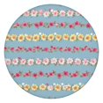 thumbnail image 1 of Pioneer Flower Floral Print Pattern Round Fitted Tablecloth with Elastic Edge,Dining Table Cover Waterproof,Outdoor Round Tablecloth for Camping,Dining,Indoor and Outdoor, 1 of 7