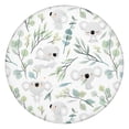 thumbnail image 1 of Pioneer Flower Floral Print Pattern Round Fitted Tablecloth with Elastic Edge,Dining Table Cover Waterproof,Outdoor Round Tablecloth for Camping,Dining,Indoor and Outdoor, 1 of 7