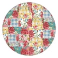 thumbnail image 1 of Pioneer Flower Floral Print Pattern Round Fitted Tablecloth with Elastic Edge,Dining Table Cover Waterproof,Outdoor Round Tablecloth for Camping,Dining,Indoor and Outdoor, 1 of 7