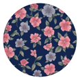 thumbnail image 1 of Pioneer Flower Floral Print Pattern Round Fitted Tablecloth with Elastic Edge,Dining Table Cover Waterproof,Outdoor Round Tablecloth for Camping,Dining,Indoor and Outdoor, 1 of 7