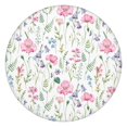 thumbnail image 1 of Pioneer Flower Floral Print Pattern Round Fitted Tablecloth with Elastic Edge,Dining Table Cover Waterproof,Outdoor Round Tablecloth for Camping,Dining,Indoor and Outdoor, 1 of 7
