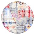thumbnail image 1 of Pioneer Flower Floral Print Pattern Round Fitted Tablecloth with Elastic Edge,Dining Table Cover Waterproof,Outdoor Round Tablecloth for Camping,Dining,Indoor and Outdoor, 1 of 7