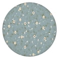 thumbnail image 1 of Pioneer Flower Floral Print Pattern Round Fitted Tablecloth with Elastic Edge,Dining Table Cover Waterproof,Outdoor Round Tablecloth for Camping,Dining,Indoor and Outdoor, 1 of 7