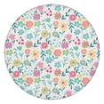 thumbnail image 1 of Pioneer Flower Floral Print Pattern Round Fitted Tablecloth with Elastic Edge,Dining Table Cover Waterproof,Outdoor Round Tablecloth for Camping,Dining,Indoor and Outdoor, 1 of 7
