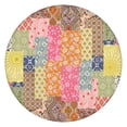 thumbnail image 1 of Pioneer Flower Floral Print Pattern Round Fitted Tablecloth with Elastic Edge,Dining Table Cover Waterproof,Outdoor Round Tablecloth for Camping,Dining,Indoor and Outdoor, 1 of 7